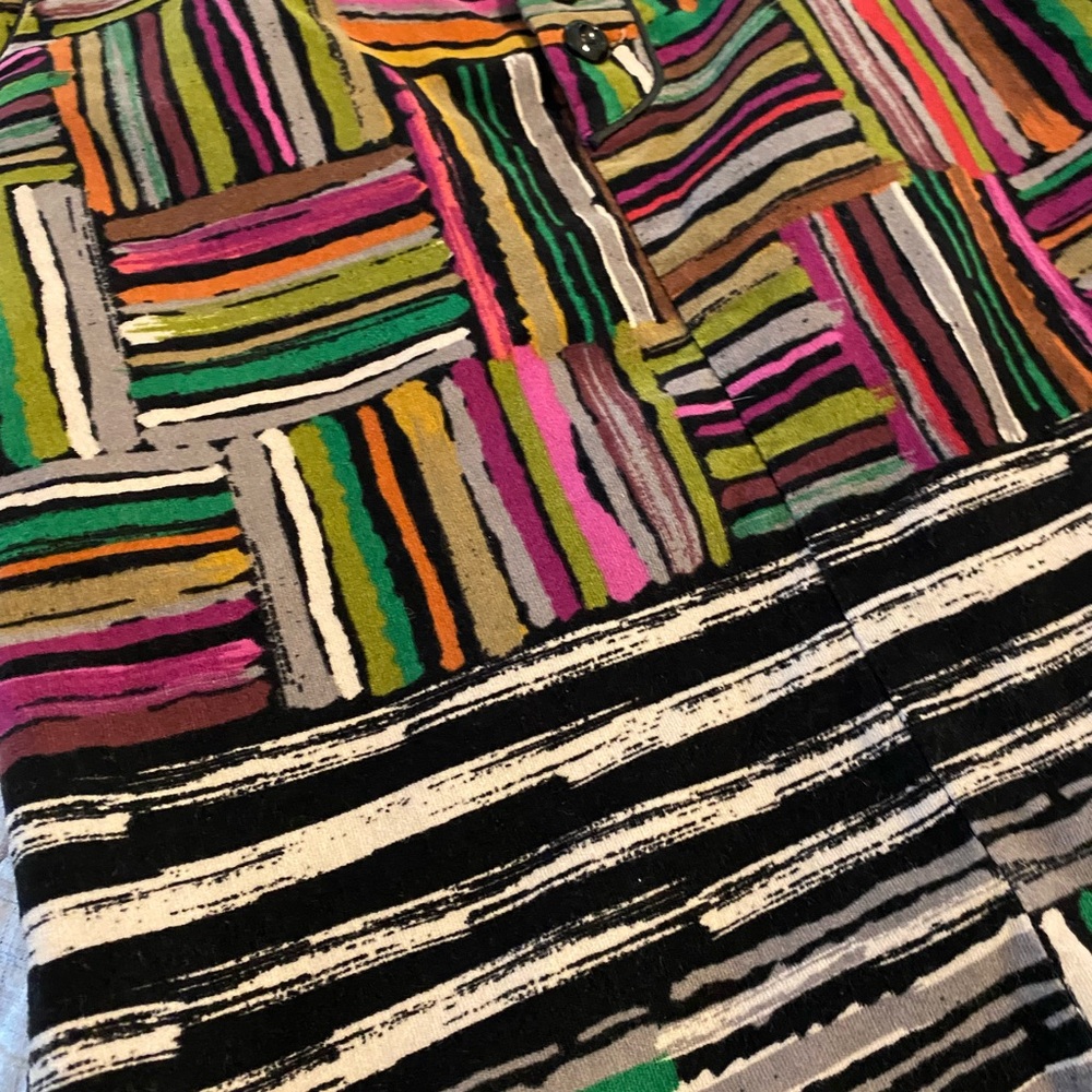 Odille Colorful Patchwork Pencil Skirt - Picture 8 of 8